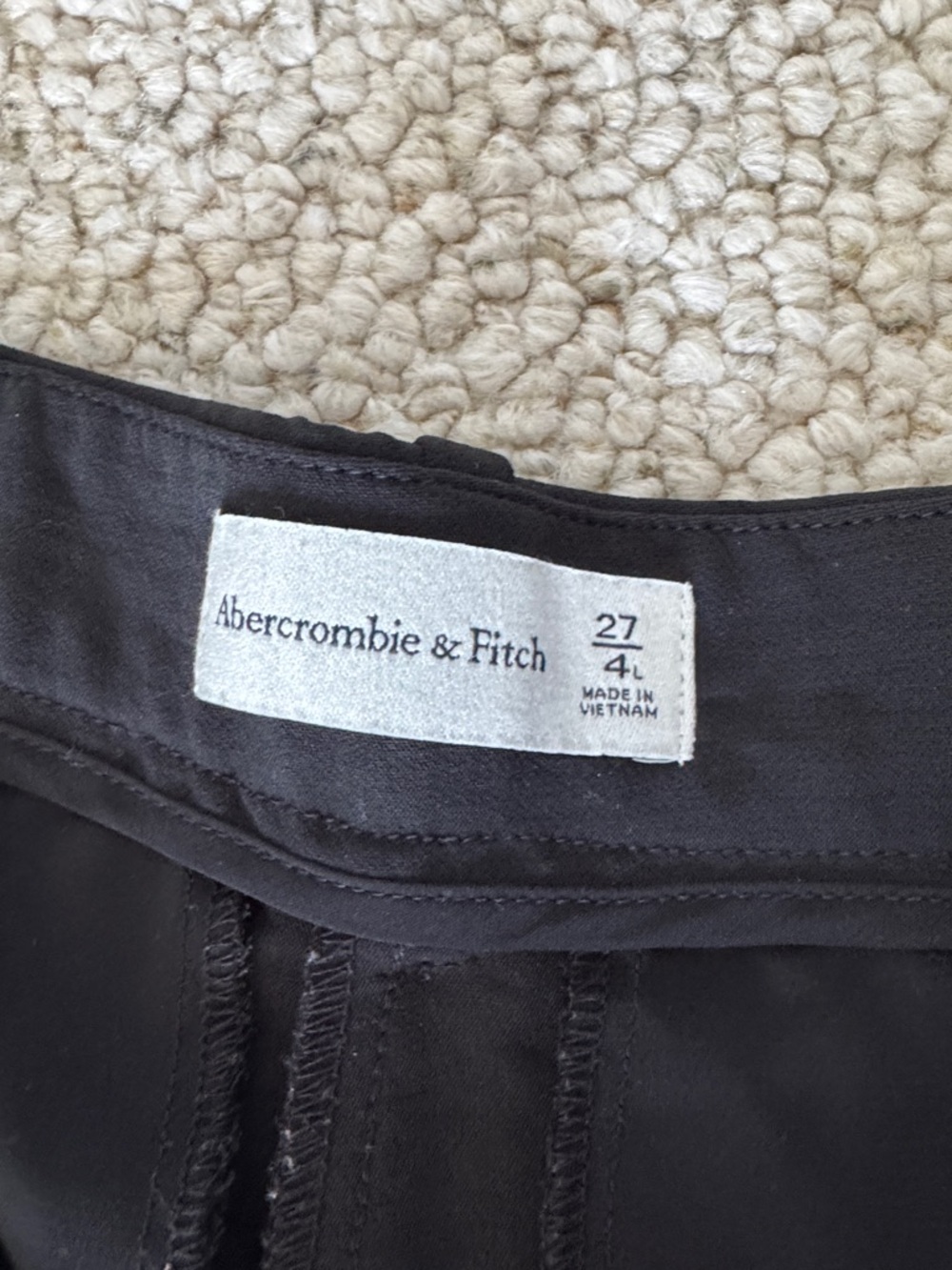 Abercrombie & Fitch Black Wide Leg Trousers - Picture 2 of 5